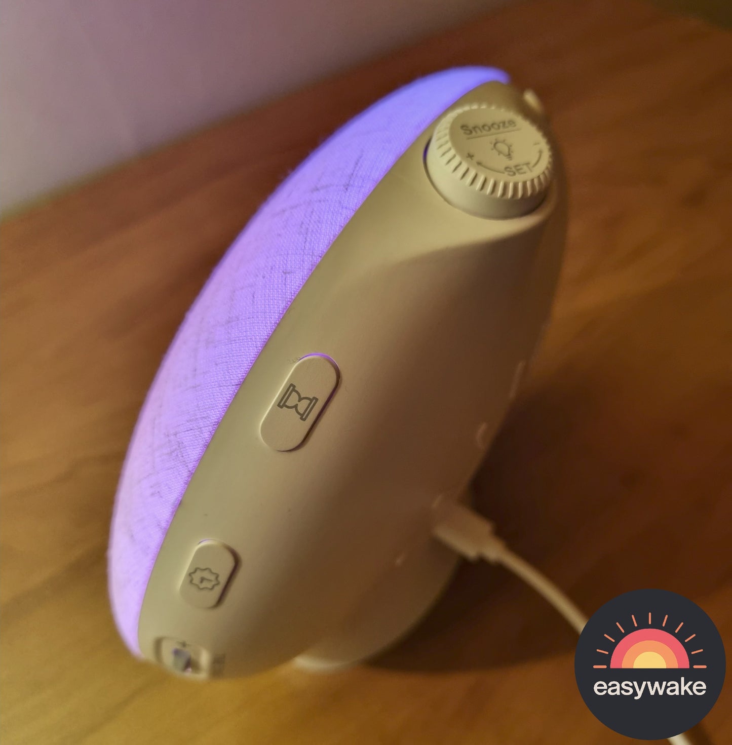 Budzik świetlny EasyWake z lampką imitującą wschód słońca